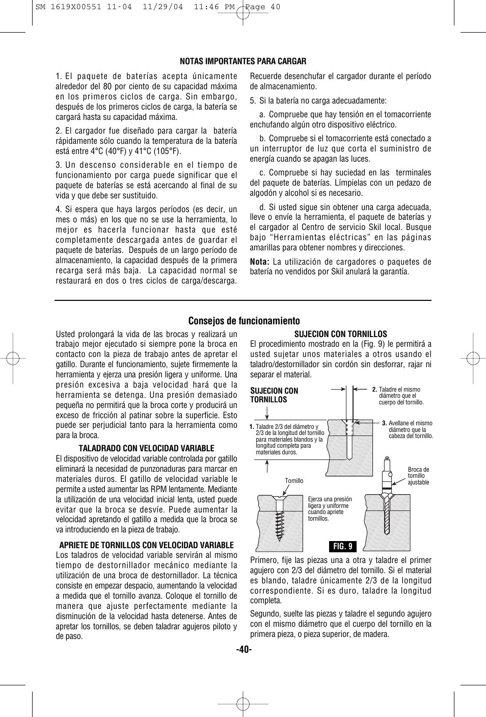 Skil 2466 2566 2866 User Manual | Page 40 / 44