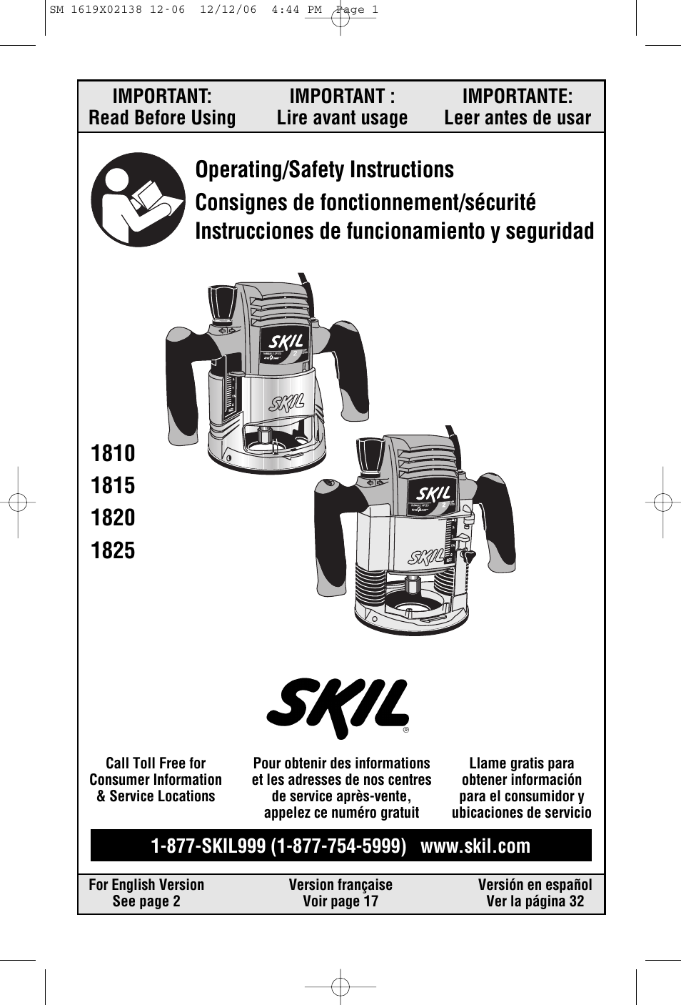 Skil 1810 User Manual | 48 pages