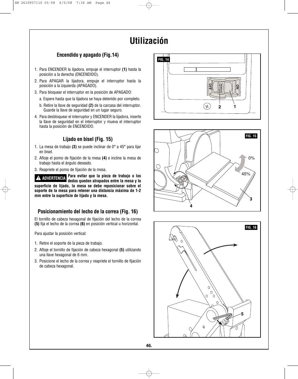 Utilización | Skil 3375-01 User Manual | Page 46 / 52