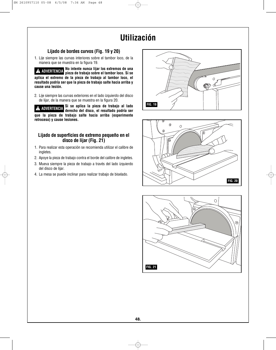 Utilización | Skil 3375-01 User Manual | Page 48 / 52