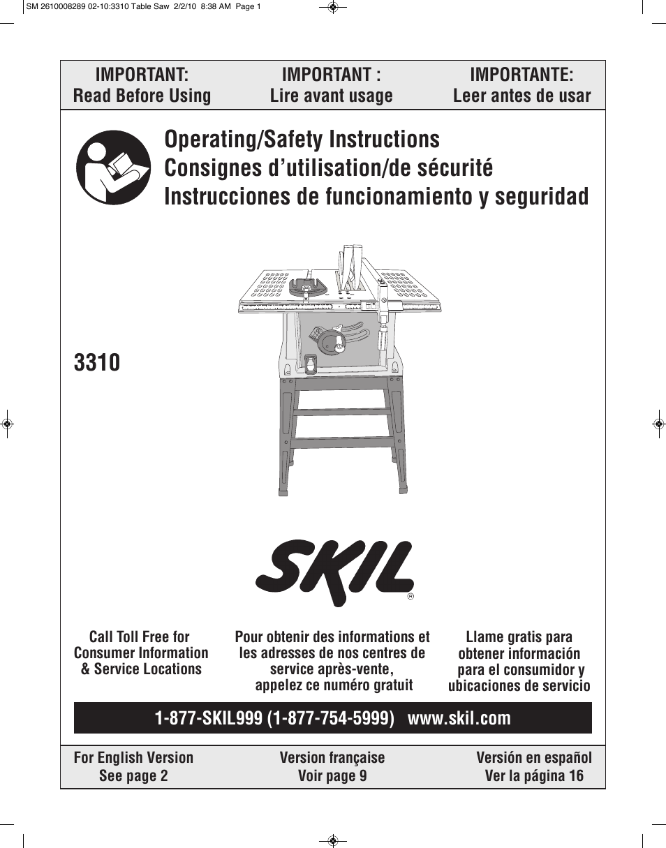 Skil 3310 User Manual | 80 pages