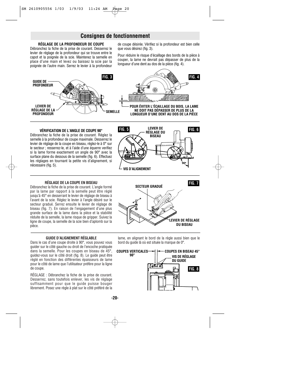 Consignes de fonctionnement | Skil HD5510 User Manual | Page 20 / 36