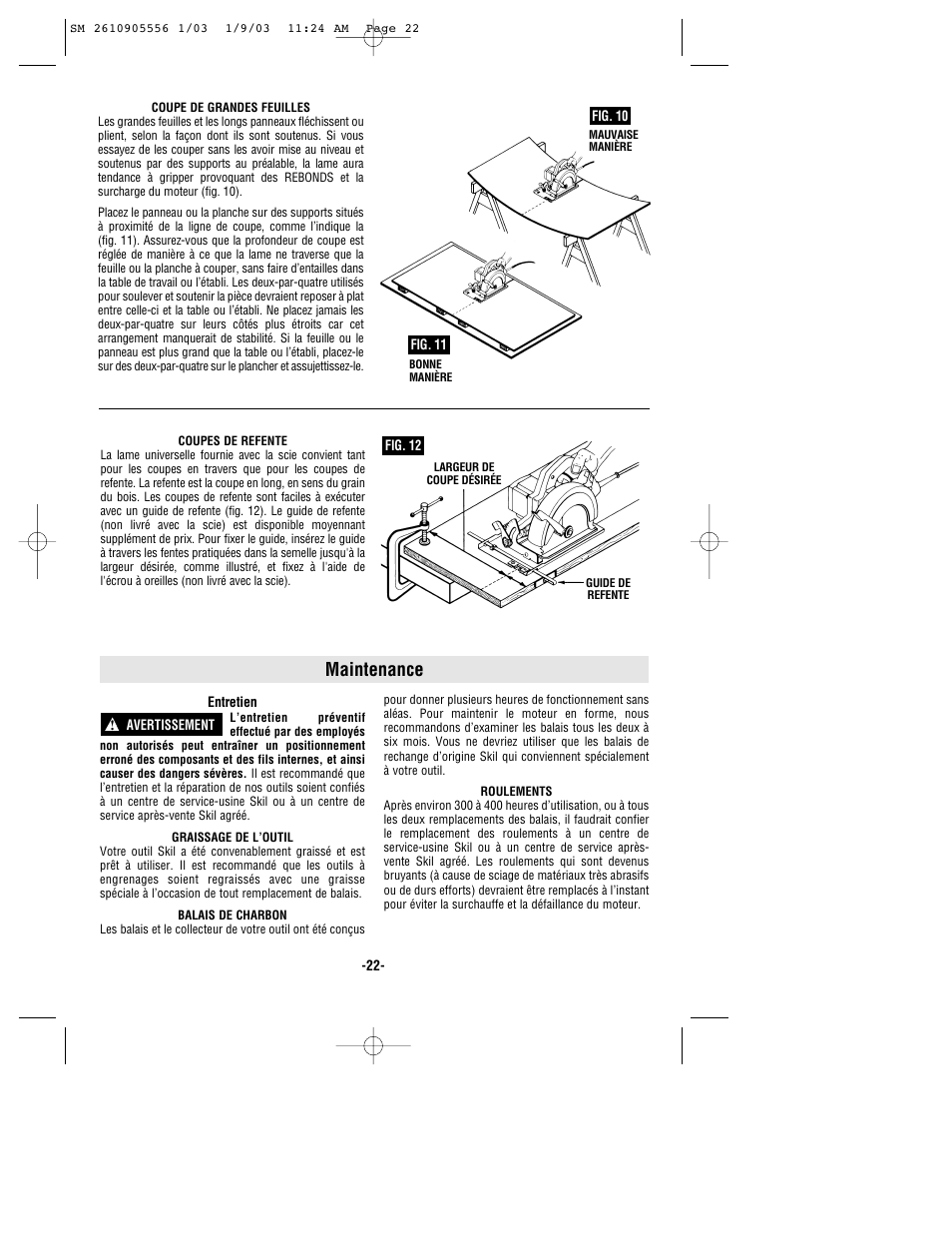 Maintenance | Skil HD5510 User Manual | Page 22 / 36