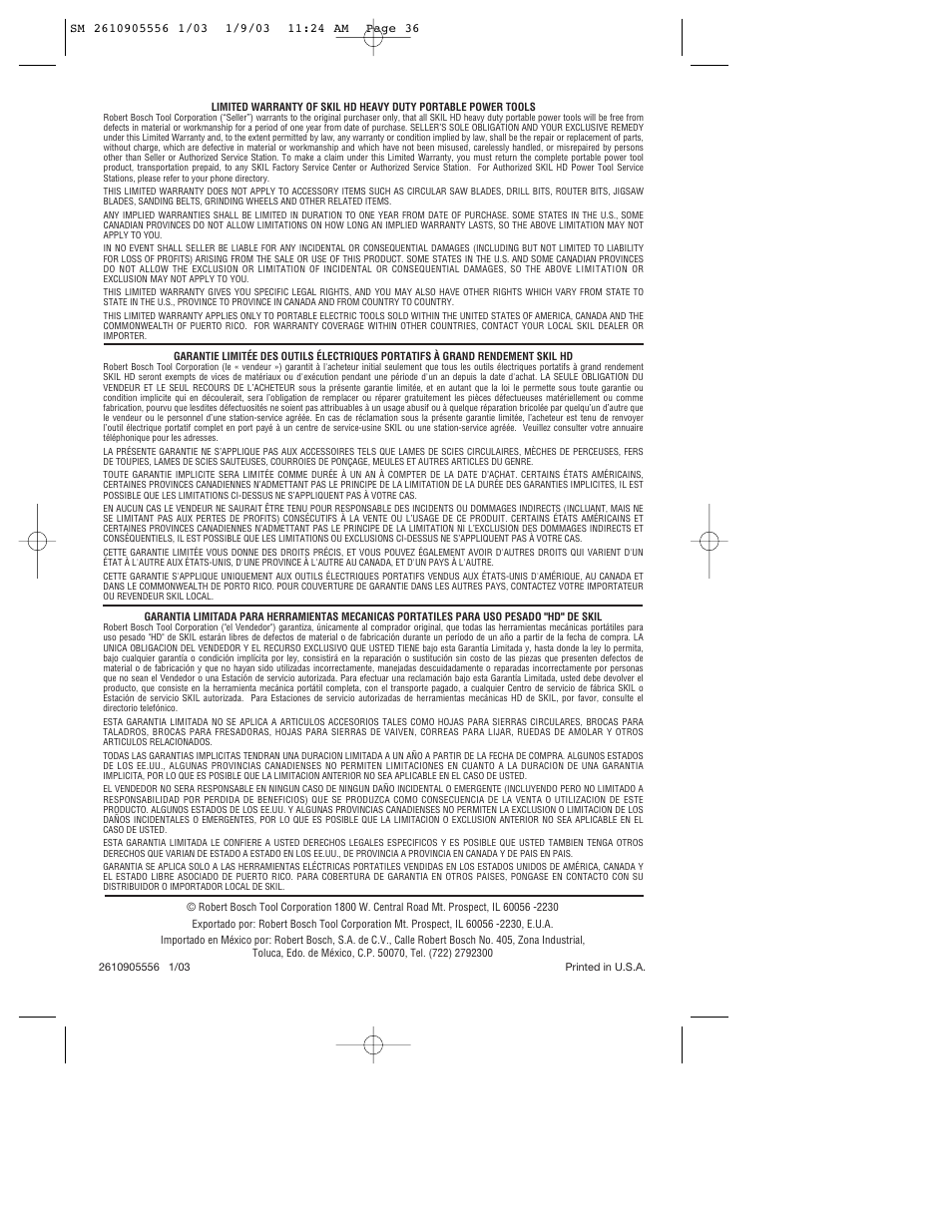 Skil HD5510 User Manual | Page 36 / 36