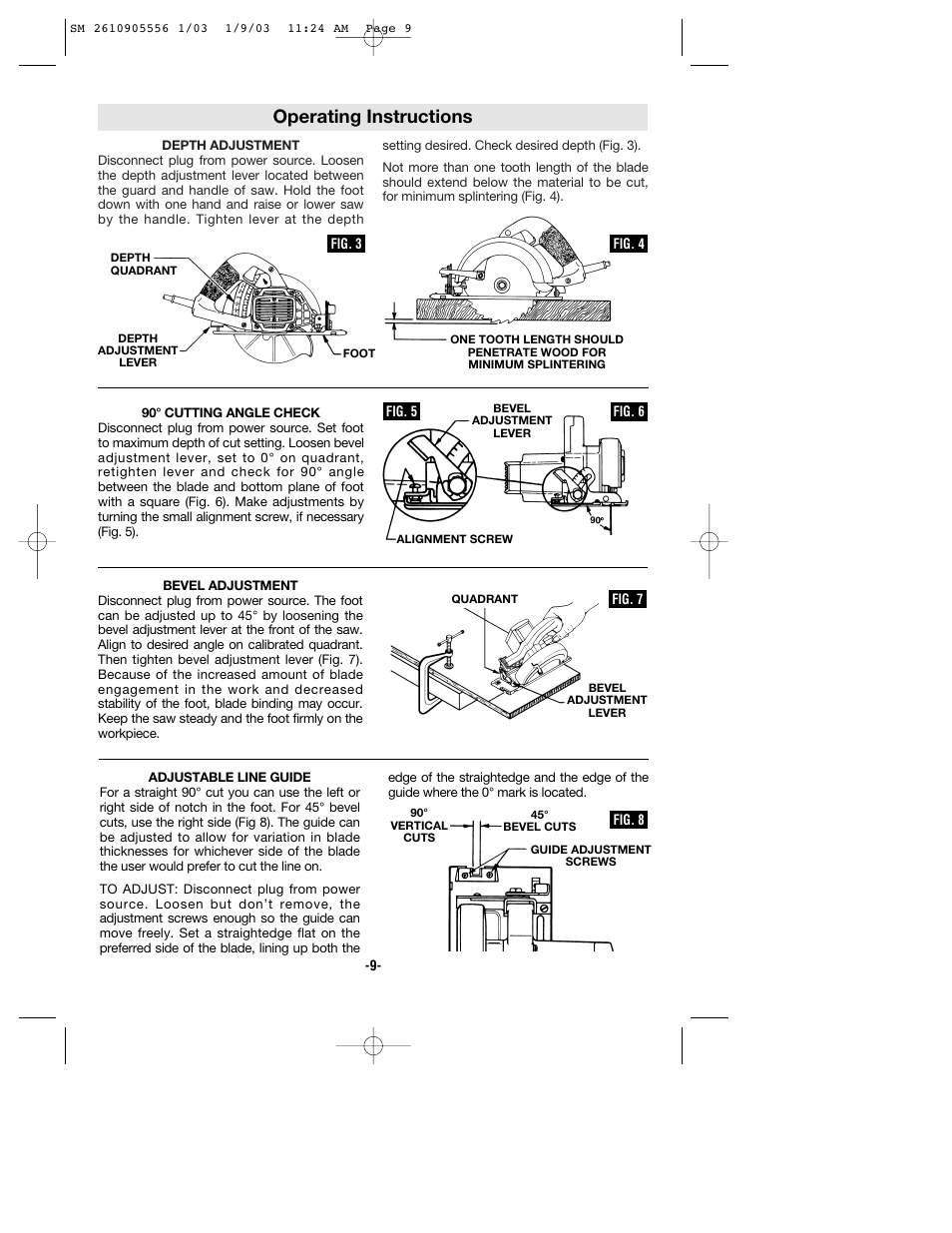Operating instructions | Skil HD5510 User Manual | Page 9 / 36