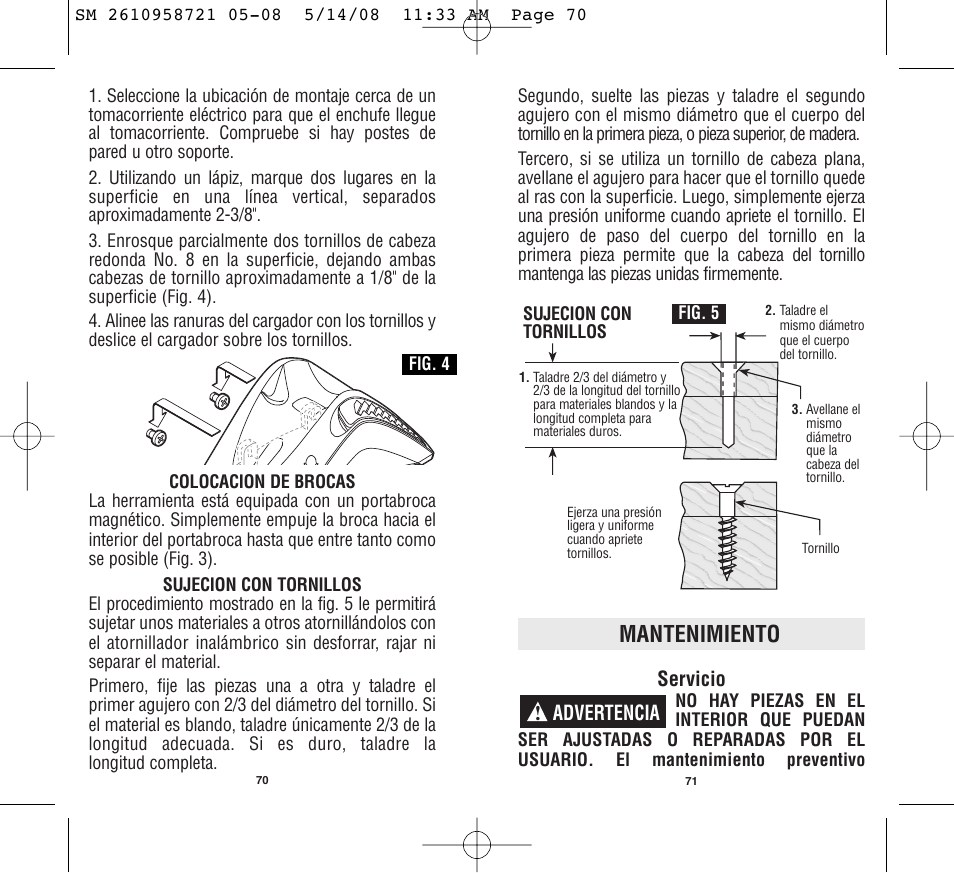 Mantenimiento | Skil 2346 User Manual | Page 36 / 39