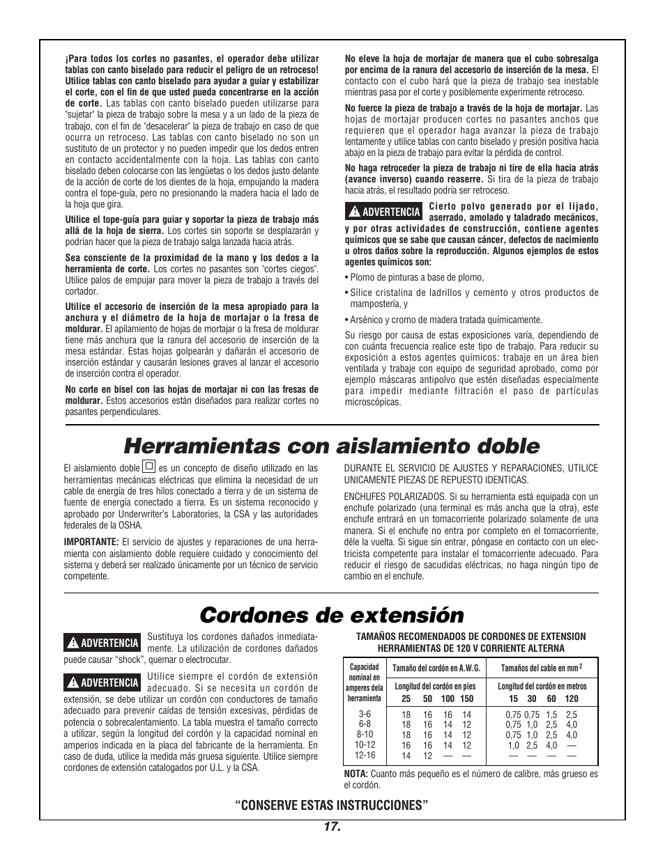 Conserve estas instrucciones | Skil 3400 User Manual | Page 17 / 64