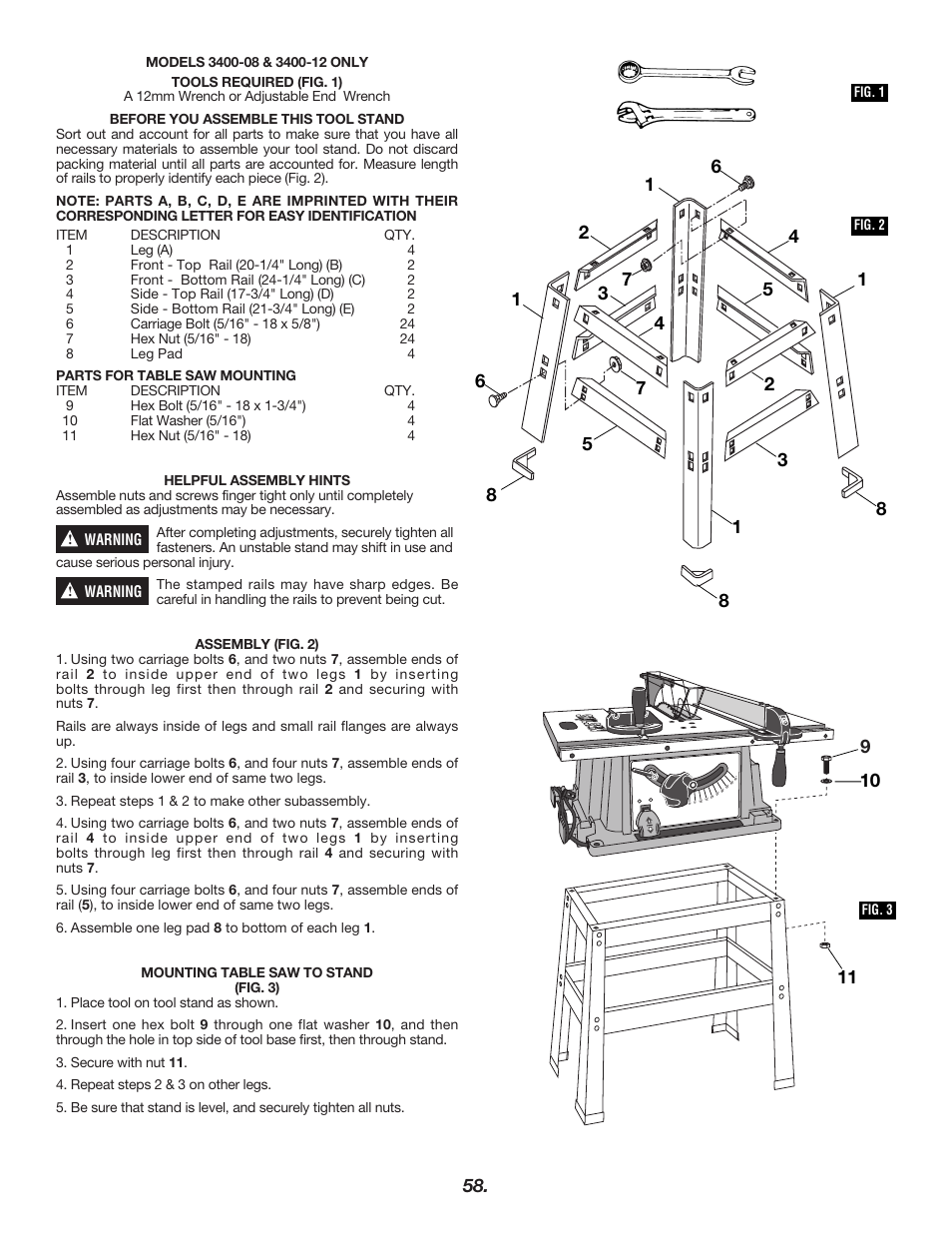 Skil 3400 User Manual | Page 58 / 64