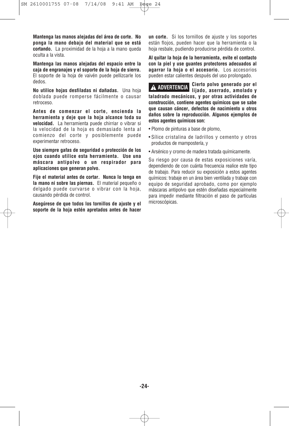 Skil 9215 User Manual | Page 24 / 32