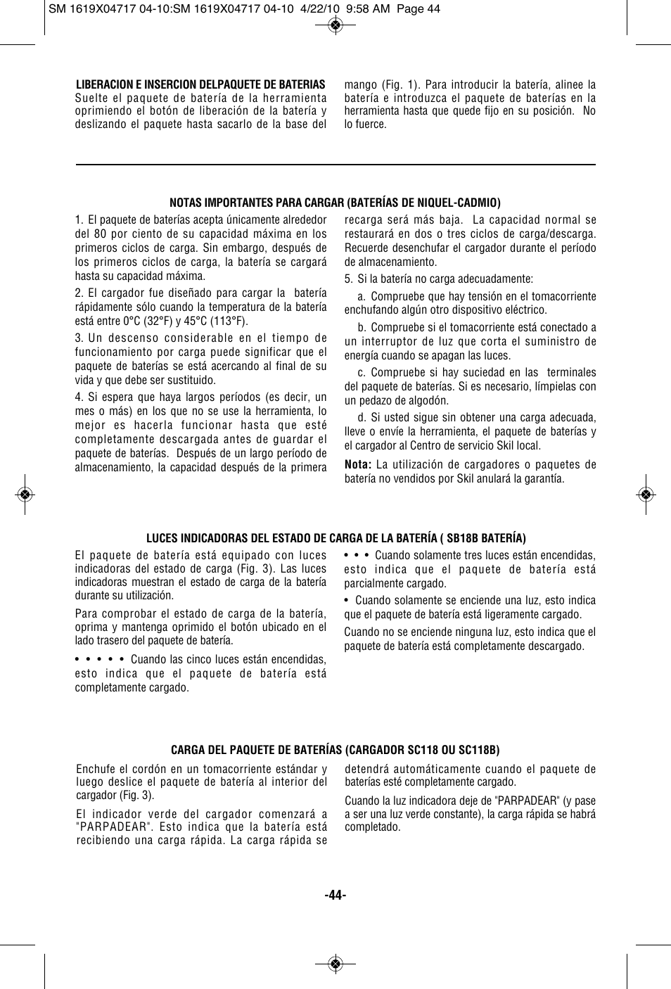 Skil 2860 User Manual | Page 44 / 56