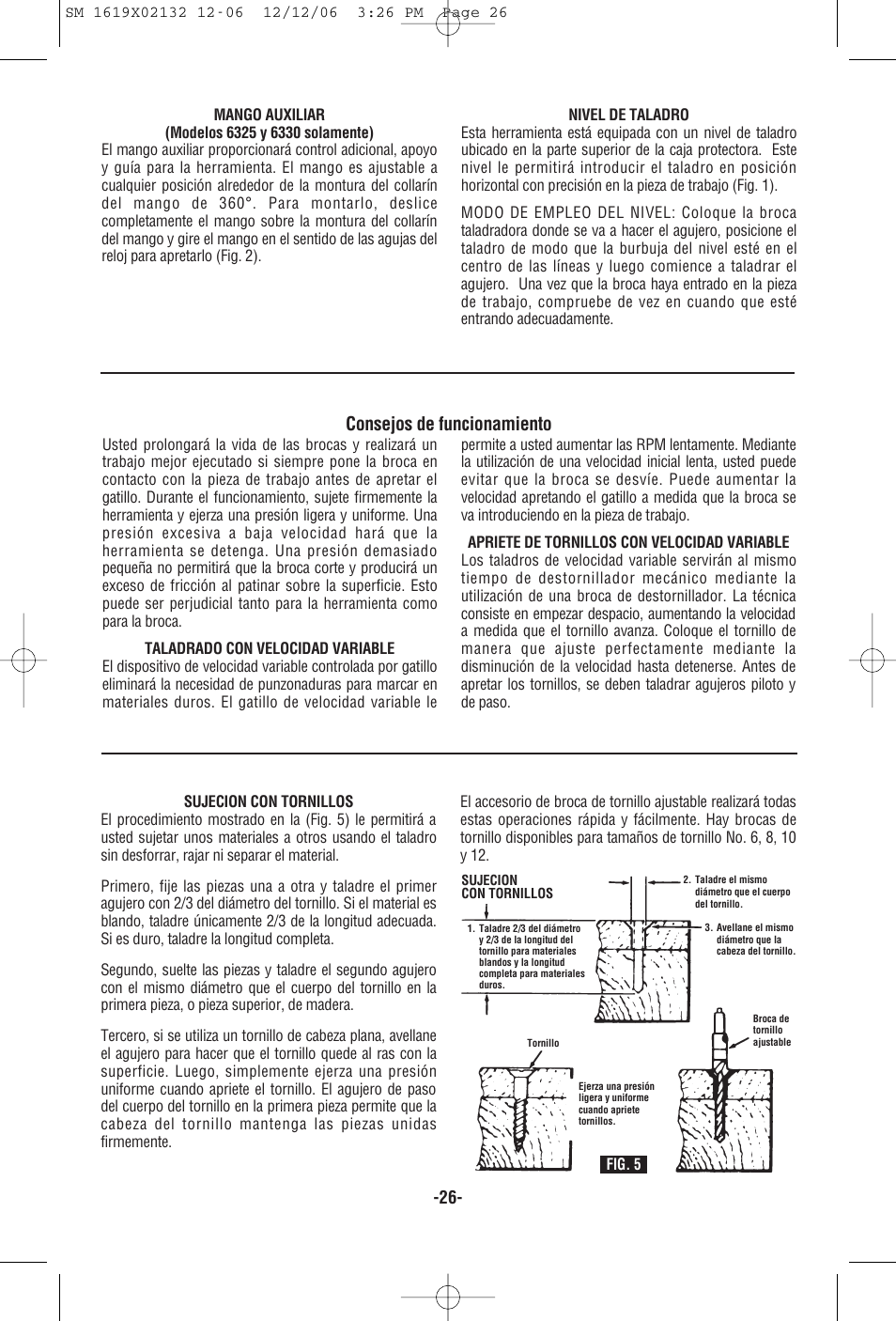 Consejos de funcionamiento | Skil 6230 User Manual | Page 26 / 32