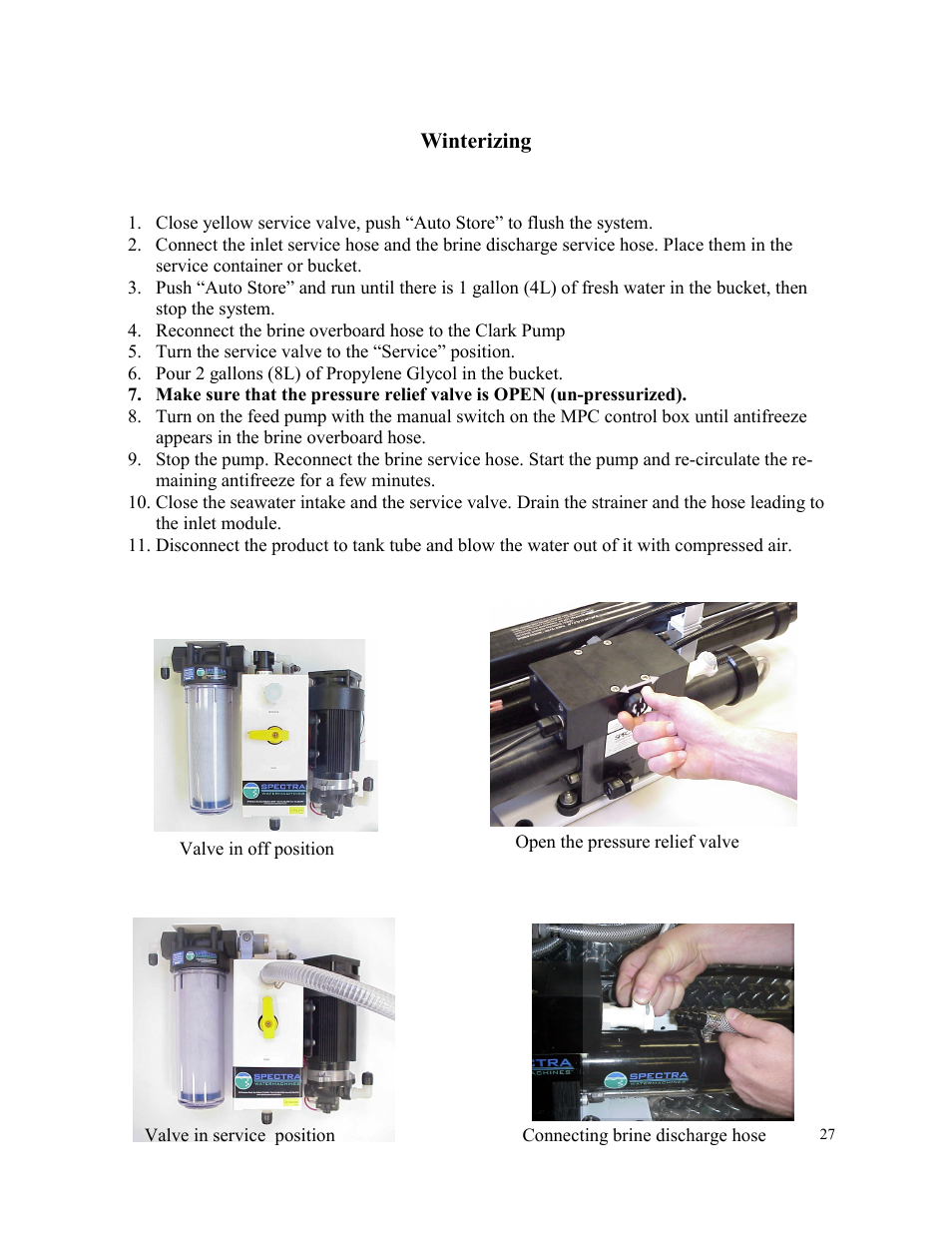 Spectra Watermakers VENTURA 150 MPC-5000 User Manual | Page 27 / 54