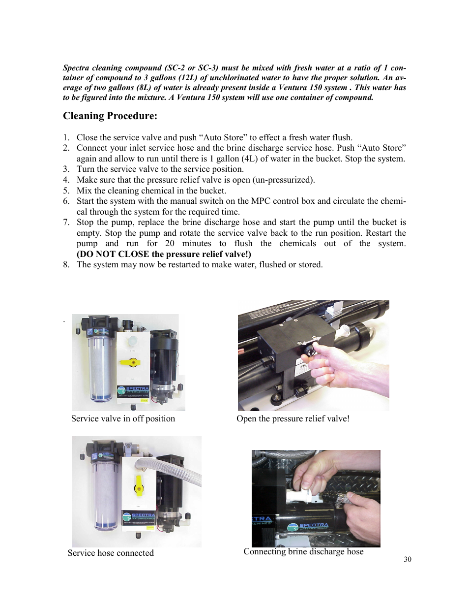 Spectra Watermakers VENTURA 150 MPC-5000 User Manual | Page 30 / 54