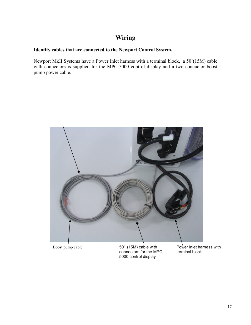 Wiring | Spectra Watermakers Newport 400 User Manual | Page 17 / 58