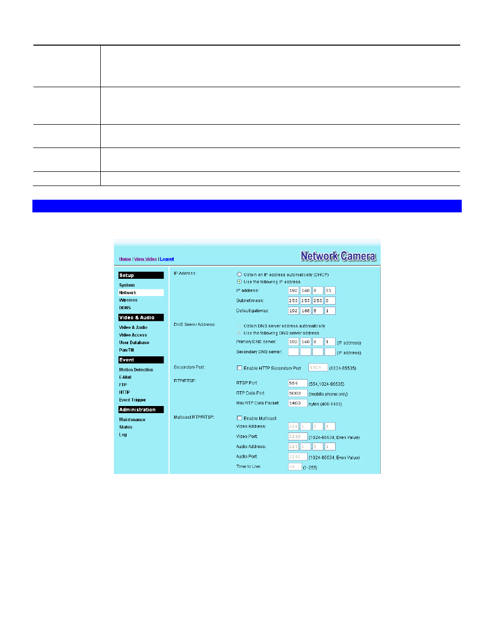 Network screen | Spectra Watermakers BlueScale Vision 956YH60001 User Manual | Page 33 / 83