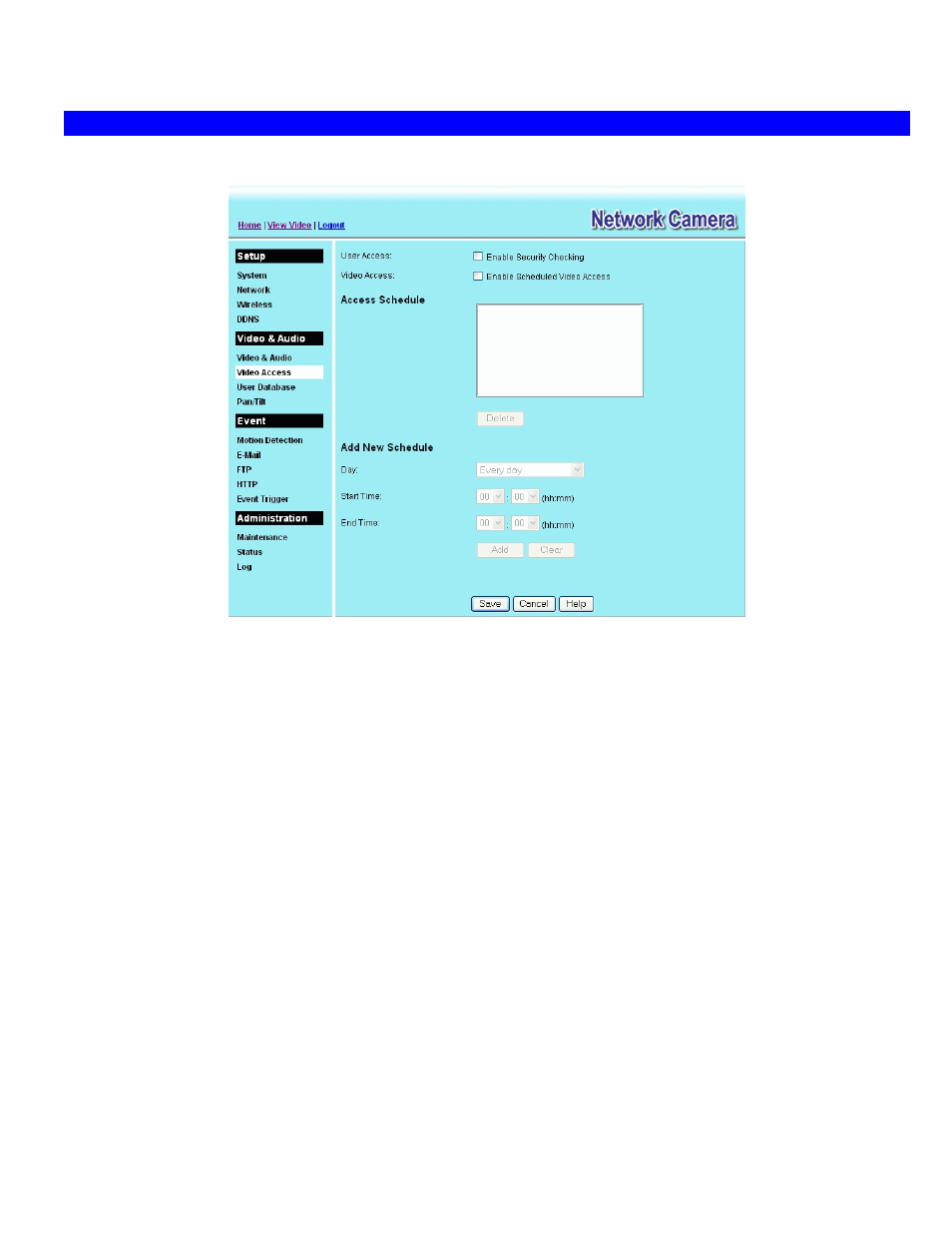 Video access screen | Spectra Watermakers BlueScale Vision 956YH60001 User Manual | Page 41 / 83