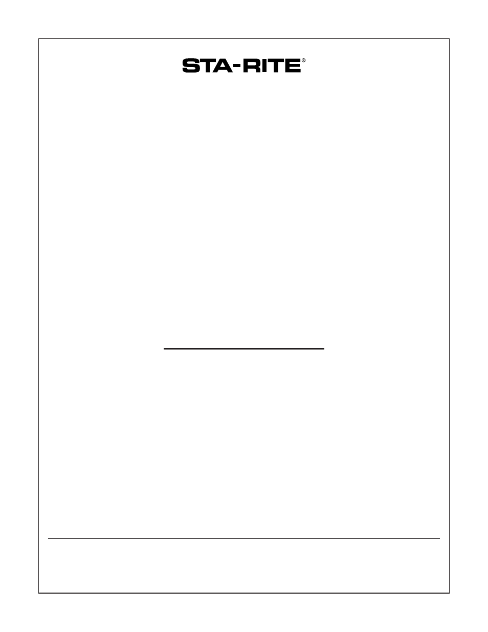 STA-RITE DURA-GLAS IITM P4RA6F-151L User Manual | 15 pages