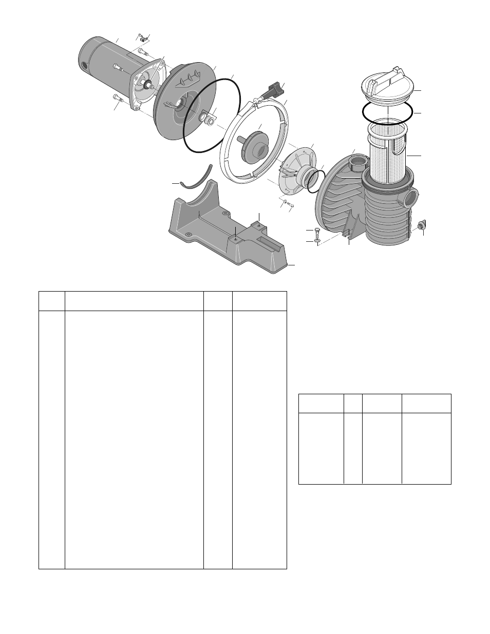 Repair parts list | STA-RITE DURA-GLAS IITM P4RA6F-151L User Manual | Page 13 / 15