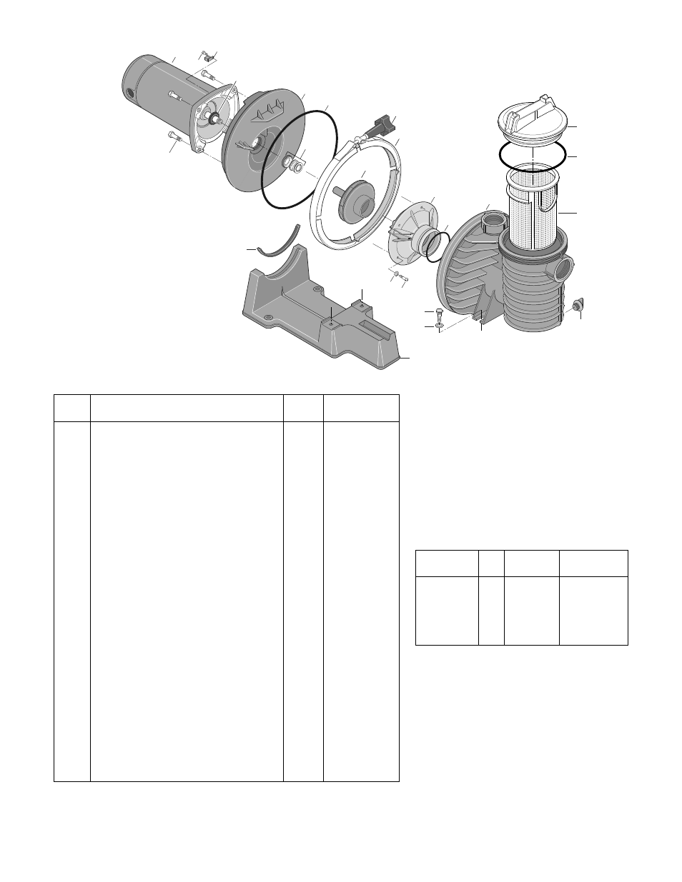 Repair parts list | STA-RITE DURA-GLAS IITM P4RA6F-151L User Manual | Page 14 / 15