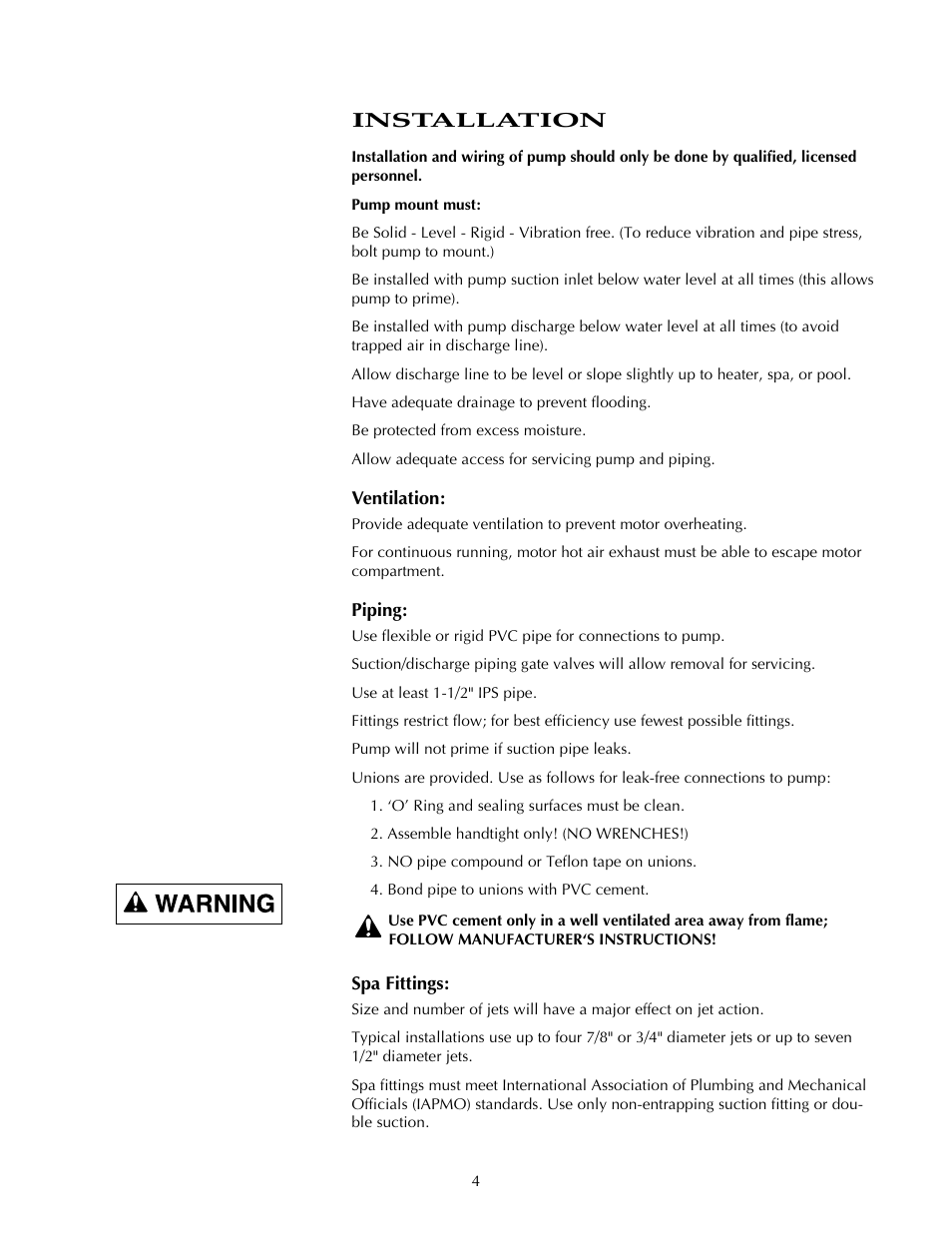 Installation | STA-RITE DURA-JET JSAEL-2A User Manual | Page 4 / 16