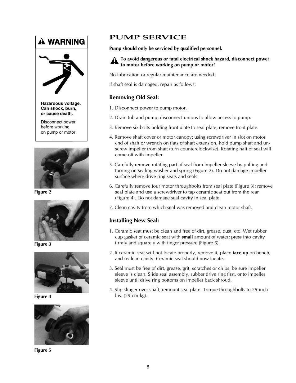 Pump service | STA-RITE DURA-JET JSAEL-2A User Manual | Page 8 / 16