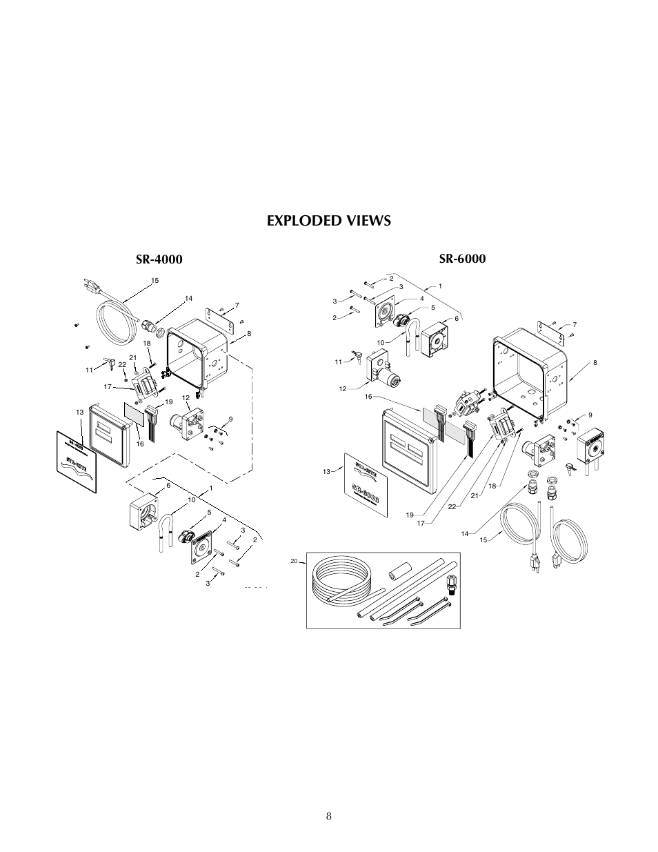 Exploded views | STA-RITE SR-6000 User Manual | Page 8 / 12
