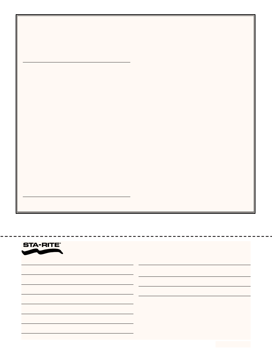 Warranty registration card, Sta-rite limited warranty | STA-RITE Swimming Pool Filter User Manual | Page 19 / 20