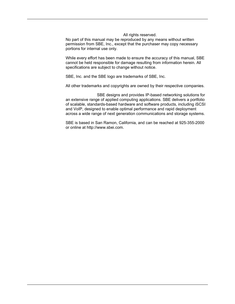 SBE HighWire HW400c/2 User Manual | Page 2 / 104