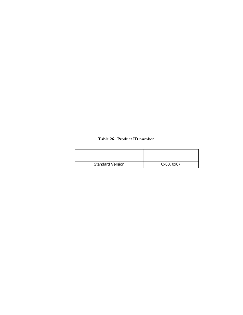 9 zircon pm reset, 10 impi get device id, Table 26. product id number | SBE HighWire HW400c/2 User Manual | Page 55 / 104