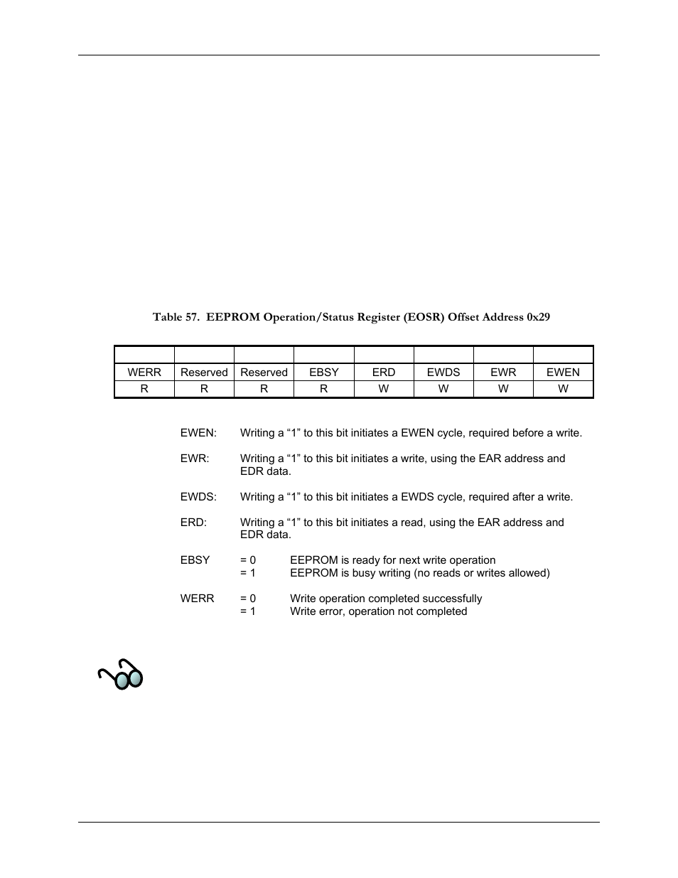 27 eeprom operation/status register (eosr) | SBE HighWire HW400c/2 User Manual | Page 74 / 104
