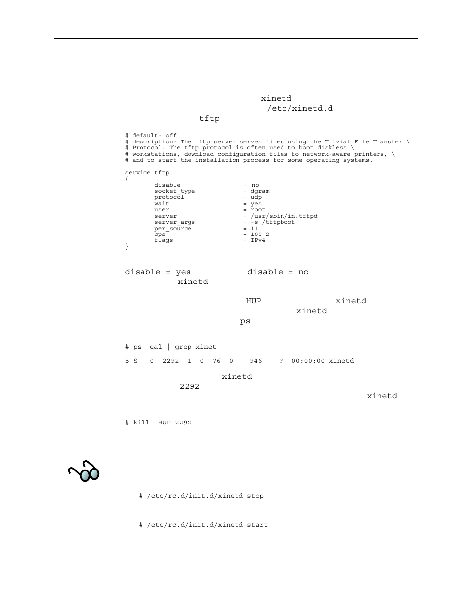 5 configuring tftp with xinetd | SBE HighWire HW400c/2 User Manual | Page 85 / 104