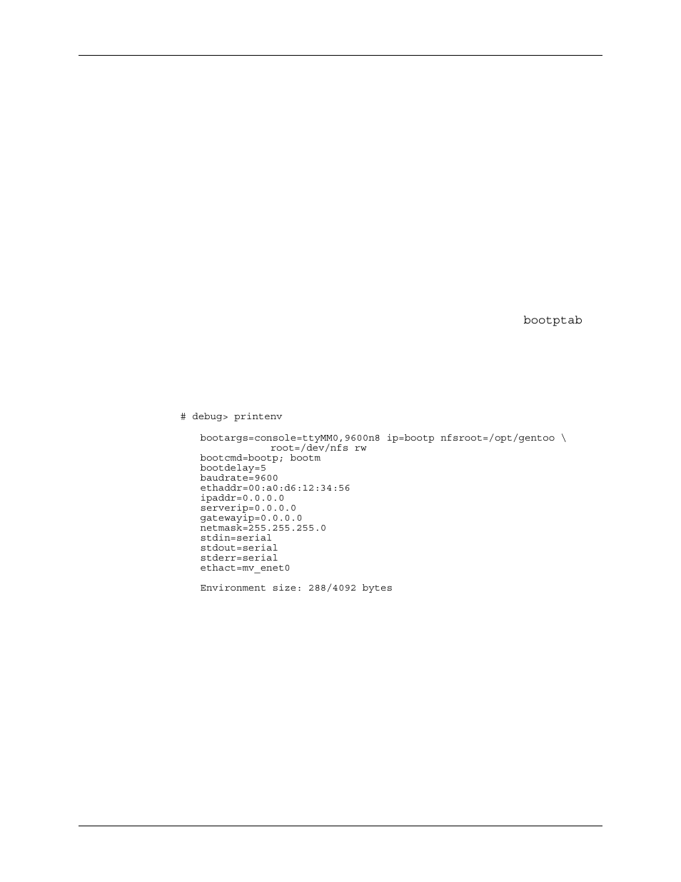 2 booting with tftp, 1 u-boot parameters for tftp with bootp, 1). sample bootargs | SBE HighWire HW400c/2 User Manual | Page 92 / 104