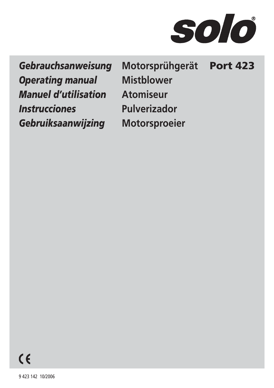 Solo USA Port 423 User Manual | 48 pages