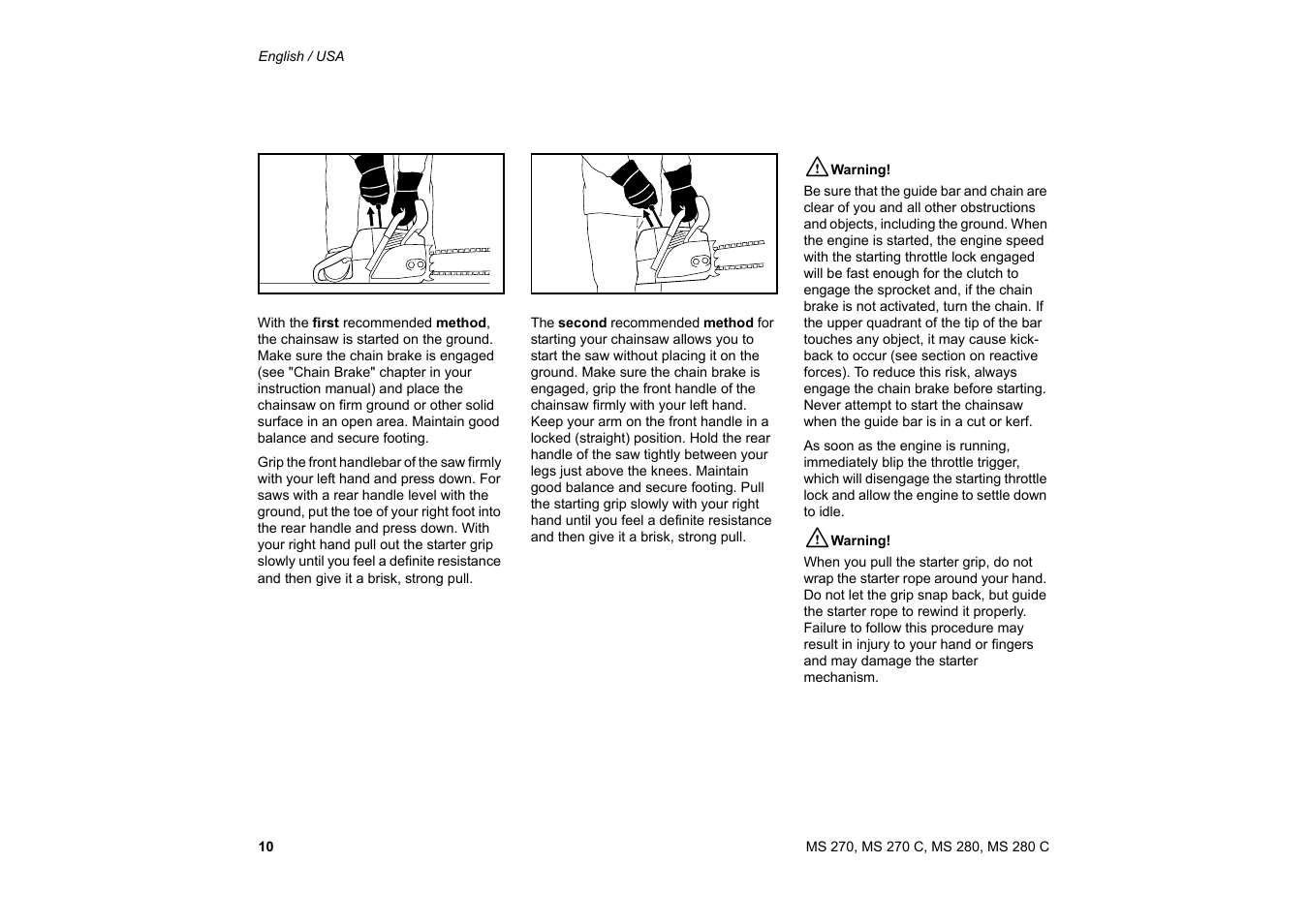 Solo USA MS 270 User Manual | Page 11 / 134
