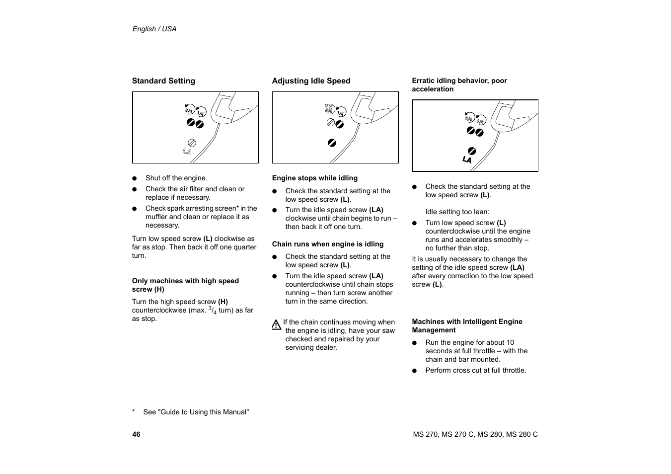 Solo USA MS 270 User Manual | Page 47 / 134