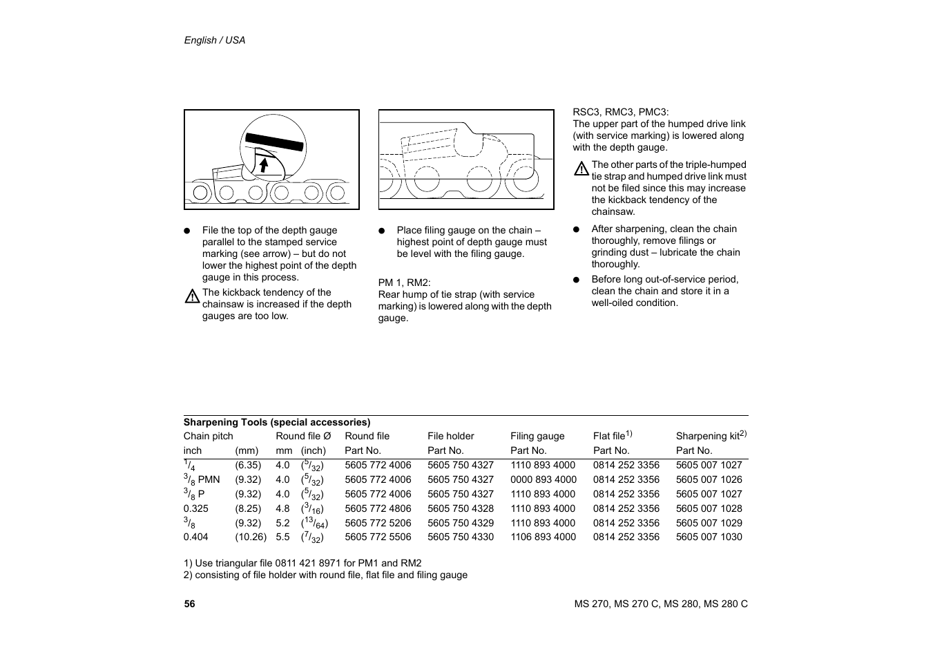 Solo USA MS 270 User Manual | Page 57 / 134