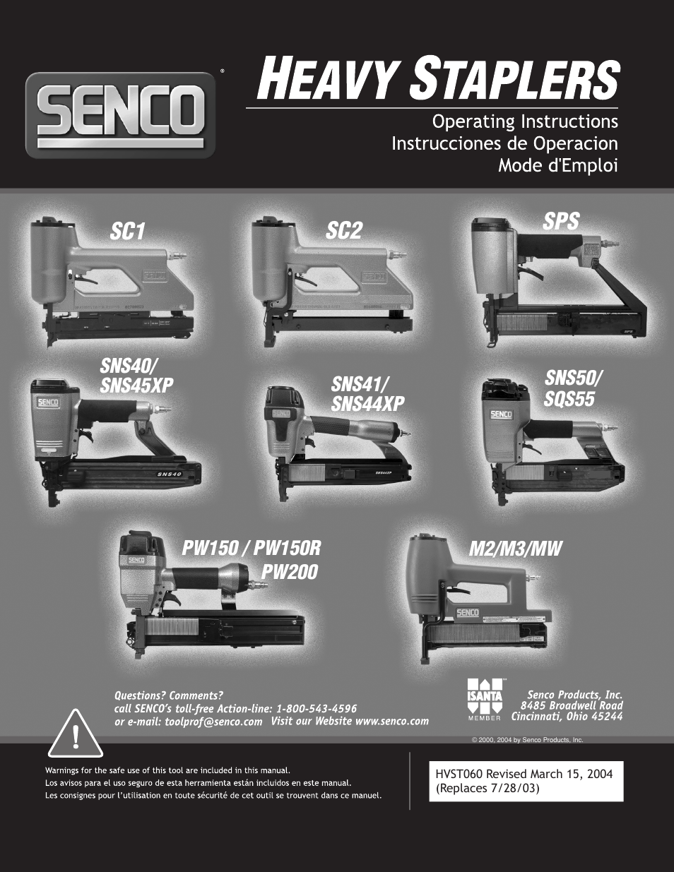 Senco M3 User Manual | 16 pages