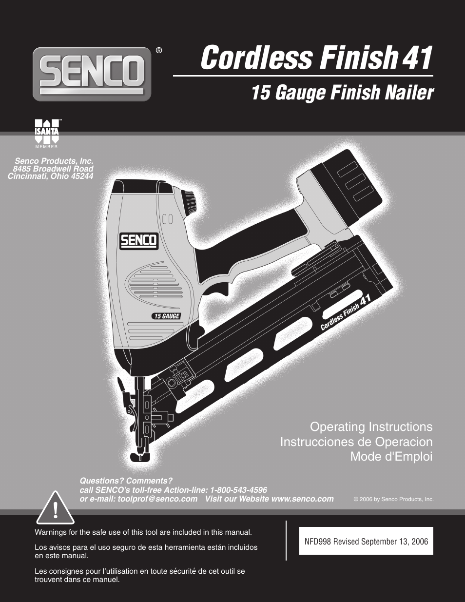 Senco Nail Gun User Manual | 22 pages