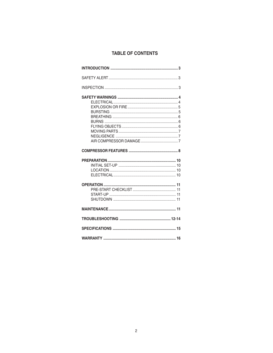 Senco PC0967 User Manual | Page 2 / 48