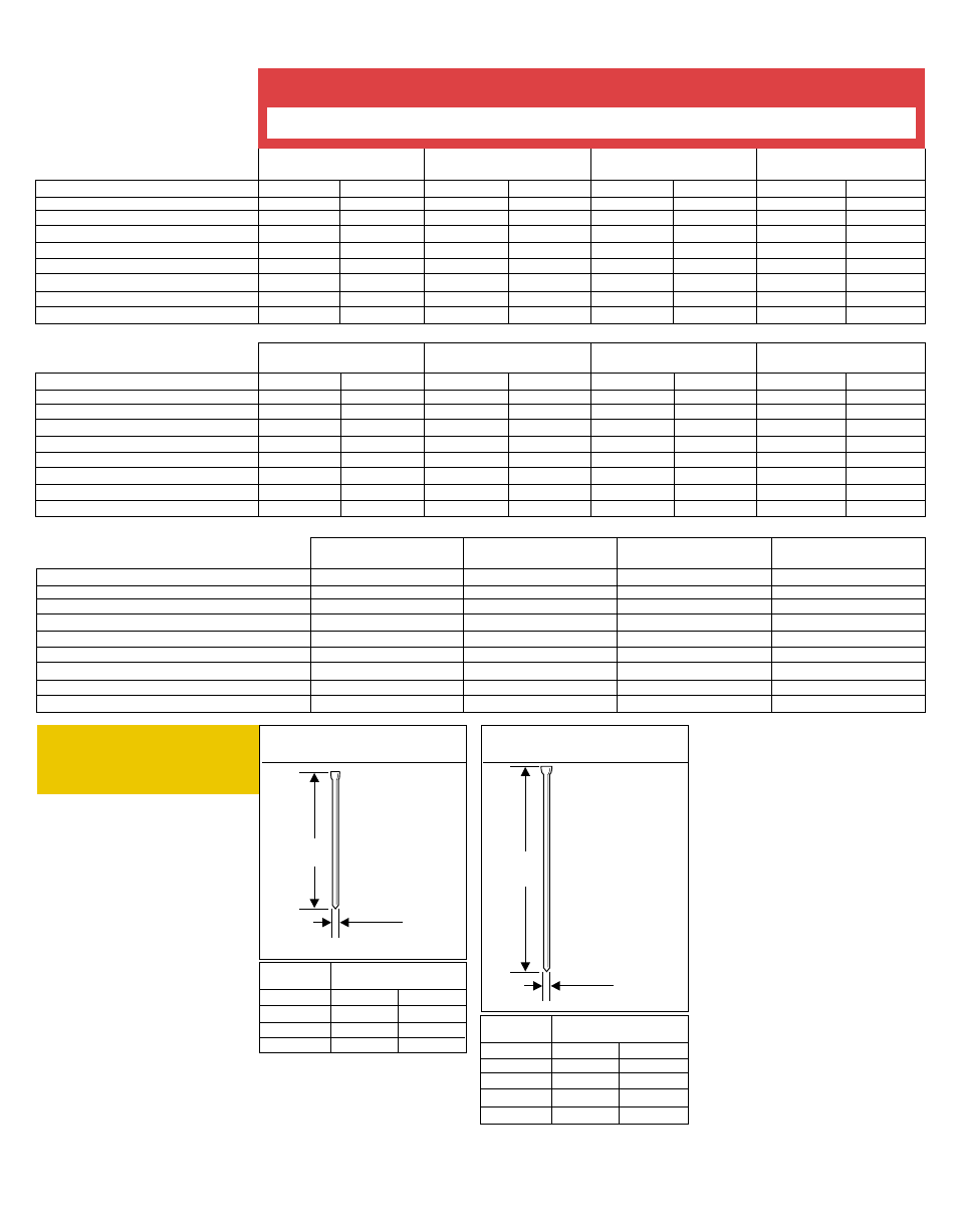 Technical specifications, Especificaciones tecnicas, Specifications techniques | Senco SHP10  EN User Manual | Page 10 / 12