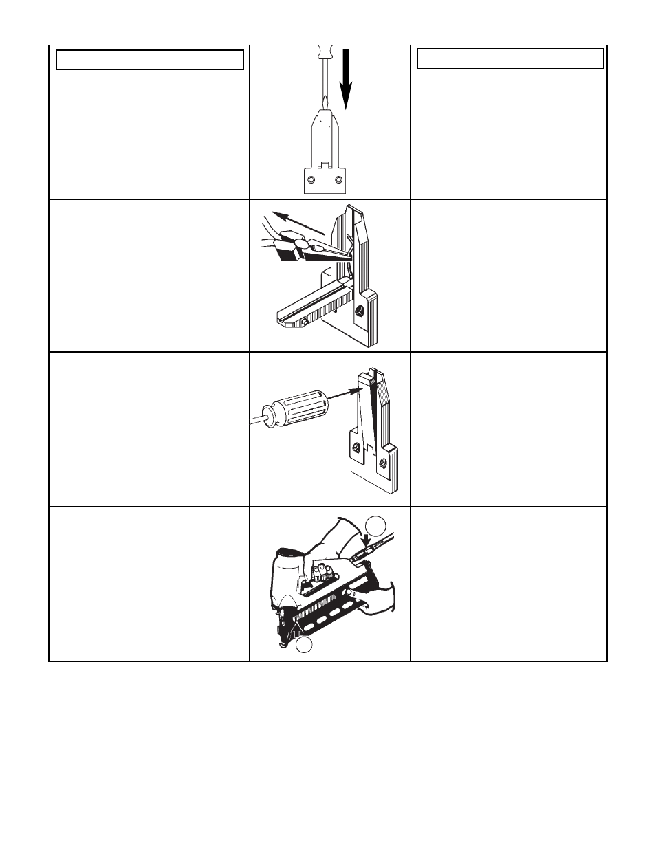 Tool use, Uso de la herramienta, Bedienungsanleitung | Utilisation de l’outil | Senco SN4 User Manual | Page 11 / 16