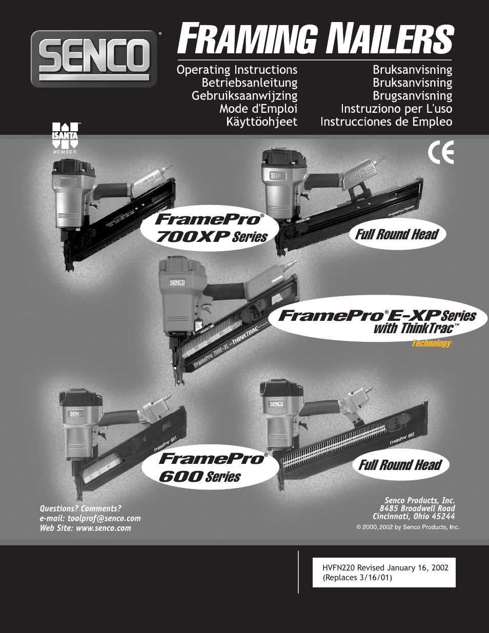 Senco 600 Series User Manual | 36 pages