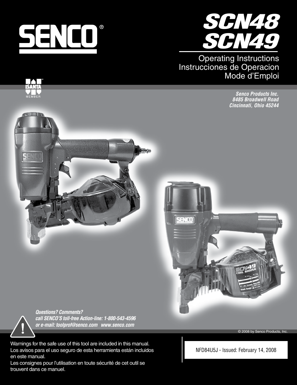 Senco SCN49 User Manual | 12 pages