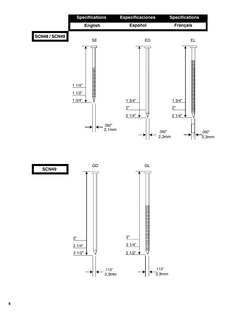 Senco SCN49 User Manual | Page 8 / 12