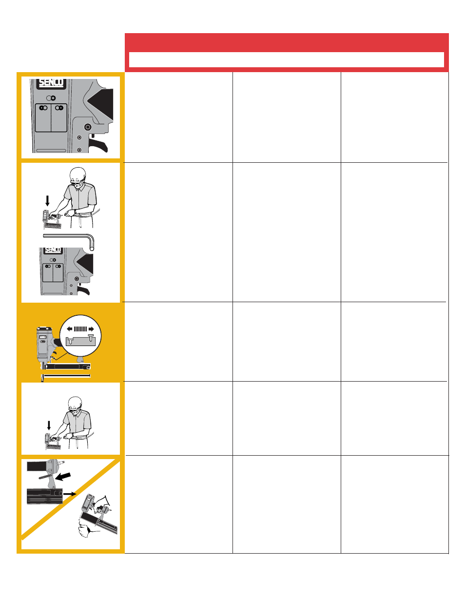 English espanol francais, Finishpro | Senco FinishPro 15 User Manual | Page 5 / 12