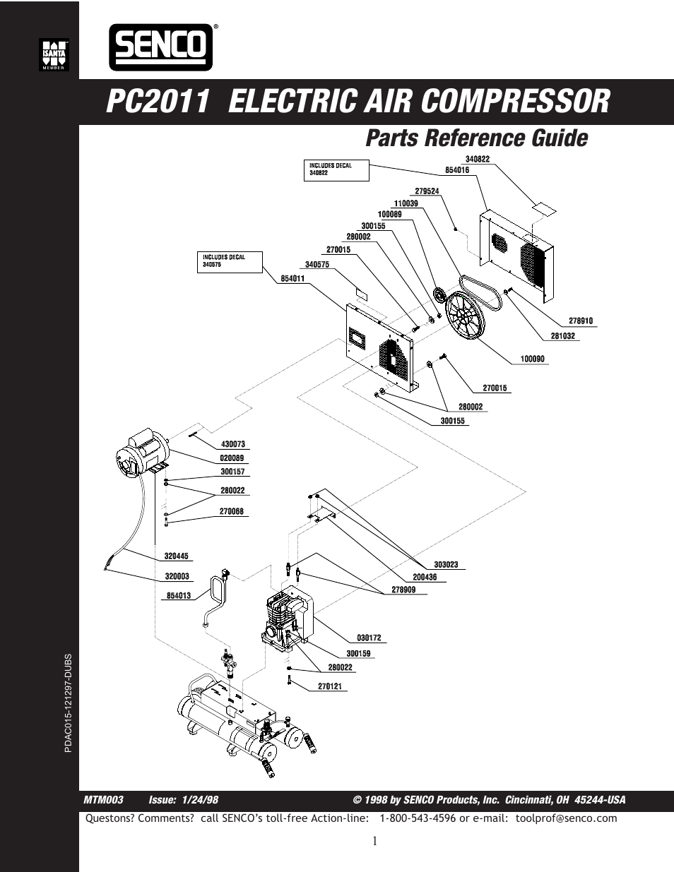 Senco PC201 User Manual | 4 pages