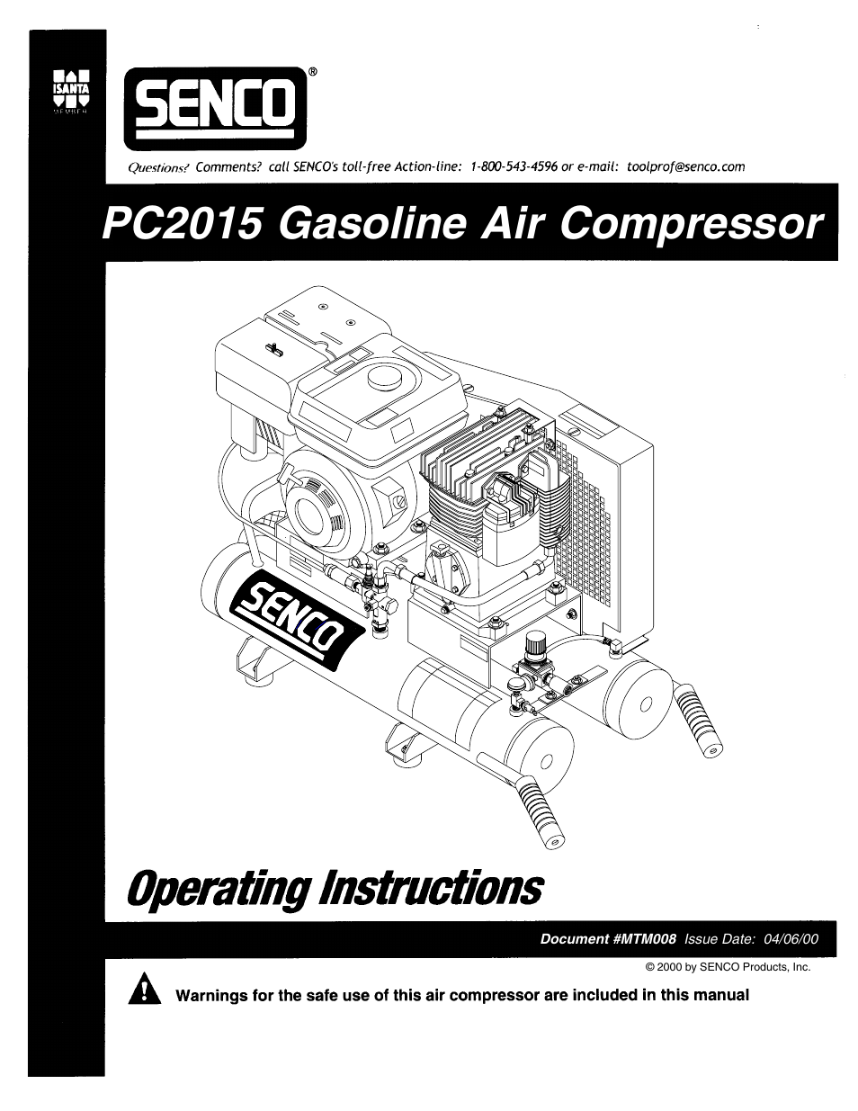 Senco PC2015 User Manual | 16 pages