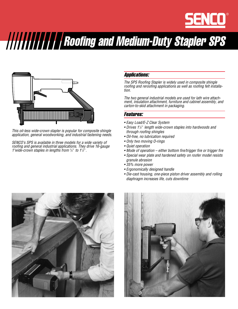 Senco SPS User Manual | 2 pages
