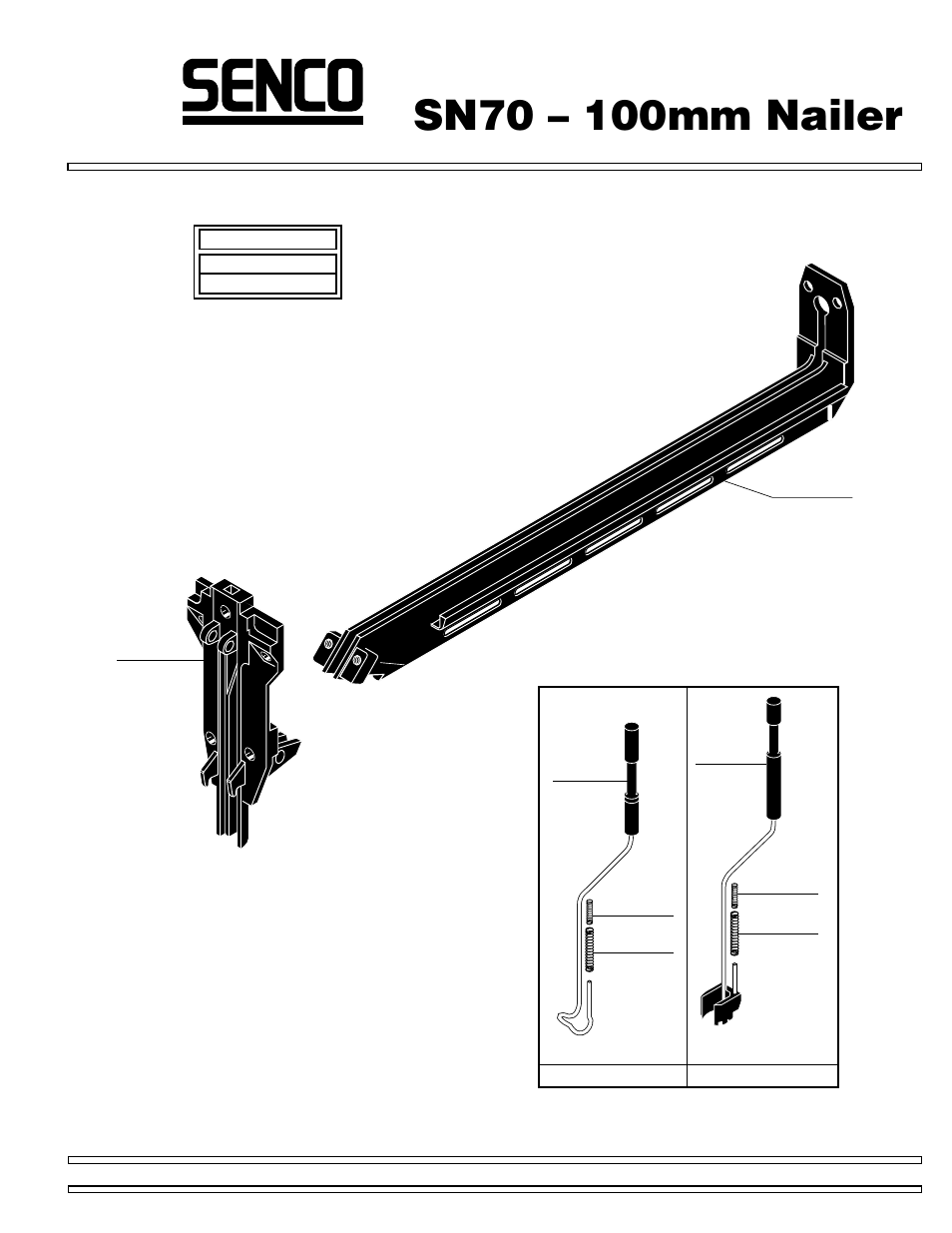 Senco 100mm nailer SN70 User Manual | 2 pages