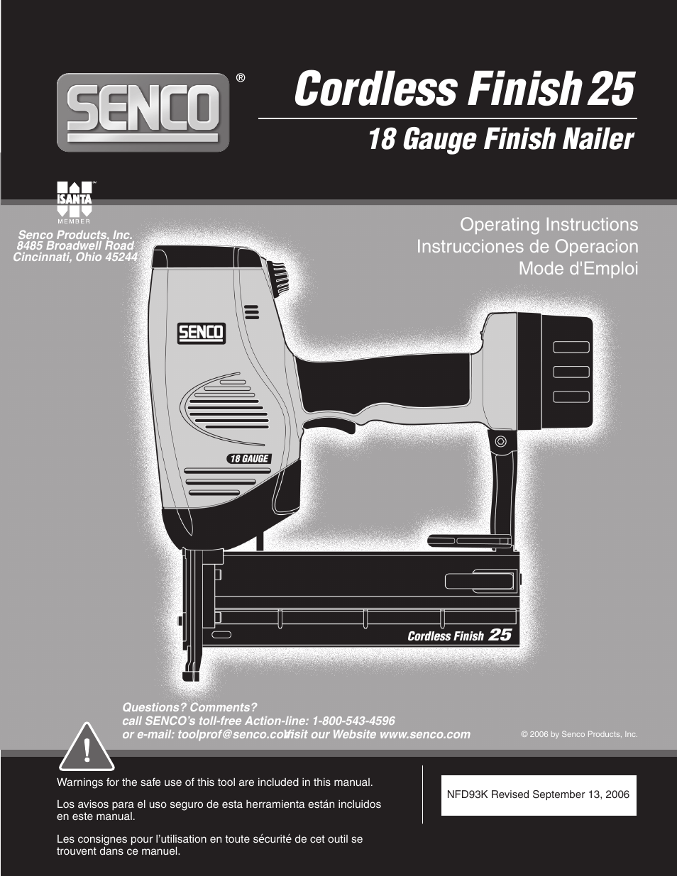 Senco 25 User Manual | 22 pages